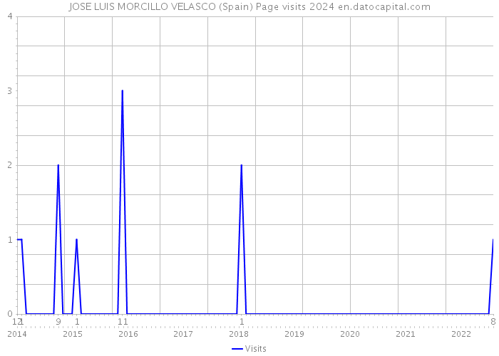 JOSE LUIS MORCILLO VELASCO (Spain) Page visits 2024 