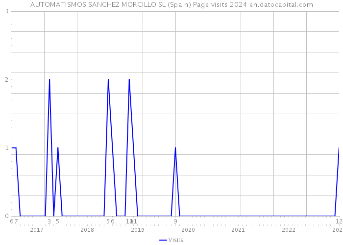 AUTOMATISMOS SANCHEZ MORCILLO SL (Spain) Page visits 2024 