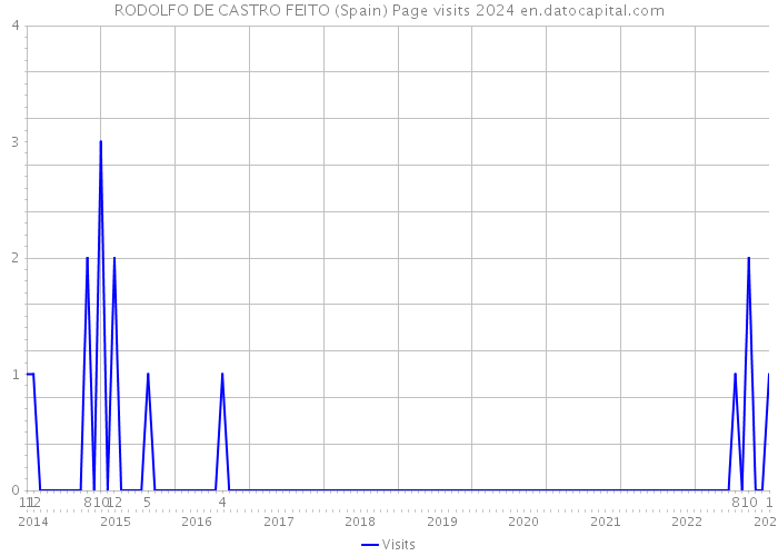 RODOLFO DE CASTRO FEITO (Spain) Page visits 2024 