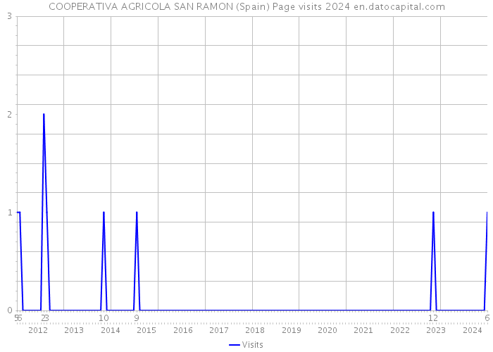 COOPERATIVA AGRICOLA SAN RAMON (Spain) Page visits 2024 