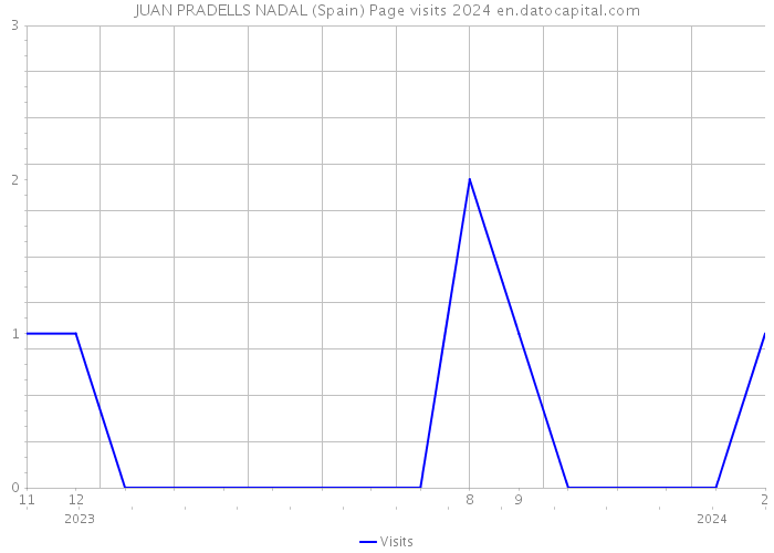 JUAN PRADELLS NADAL (Spain) Page visits 2024 