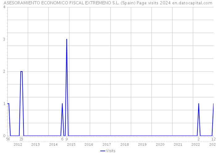 ASESORAMIENTO ECONOMICO FISCAL EXTREMENO S.L. (Spain) Page visits 2024 
