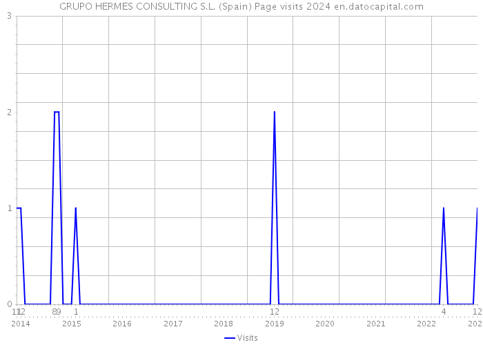 GRUPO HERMES CONSULTING S.L. (Spain) Page visits 2024 