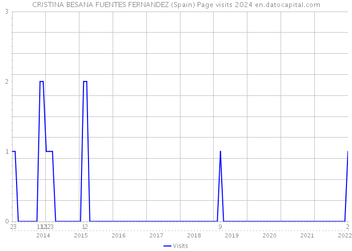CRISTINA BESANA FUENTES FERNANDEZ (Spain) Page visits 2024 