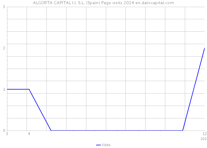 ALGORTA CAPITAL I.I. S.L. (Spain) Page visits 2024 