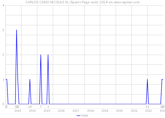 CARLOS CANO NICOLAS SL (Spain) Page visits 2024 