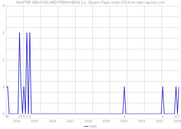 MASTER SERVICES MEDITERRANEAN S.L. (Spain) Page visits 2024 