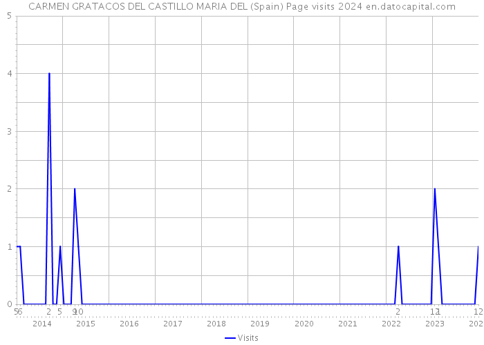 CARMEN GRATACOS DEL CASTILLO MARIA DEL (Spain) Page visits 2024 