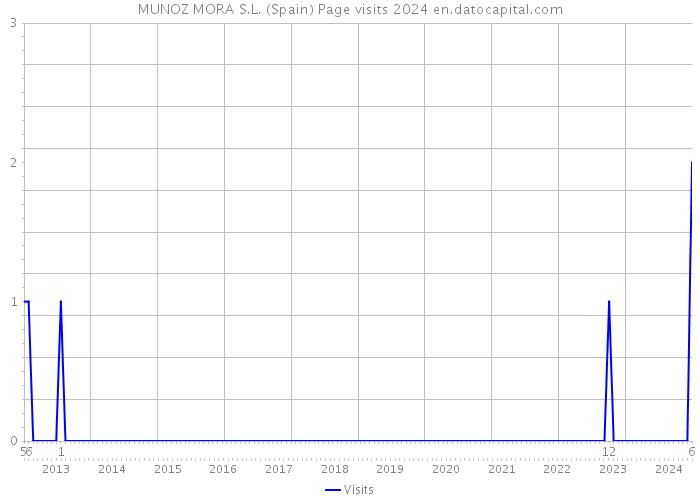 MUNOZ MORA S.L. (Spain) Page visits 2024 