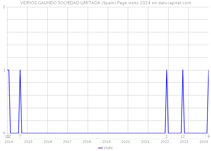 VIDRIOS GALINDO SOCIEDAD LIMITADA (Spain) Page visits 2024 