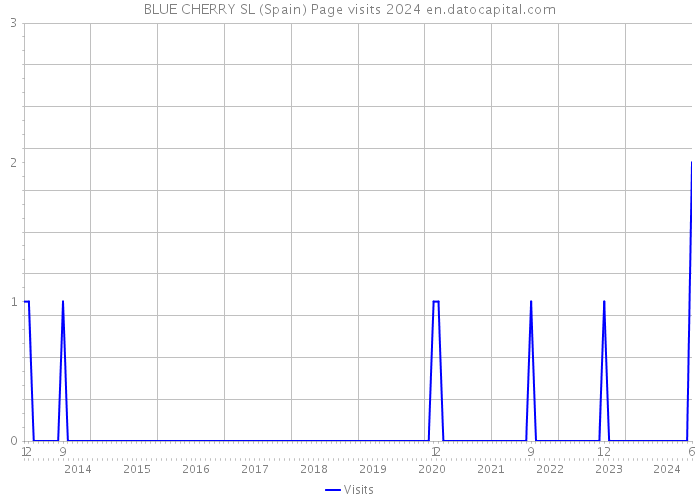 BLUE CHERRY SL (Spain) Page visits 2024 