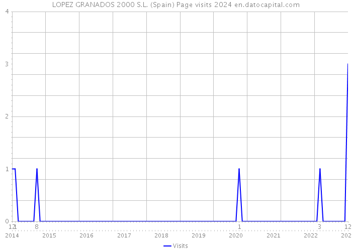 LOPEZ GRANADOS 2000 S.L. (Spain) Page visits 2024 