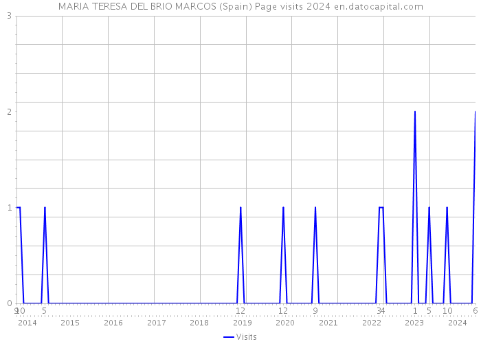 MARIA TERESA DEL BRIO MARCOS (Spain) Page visits 2024 