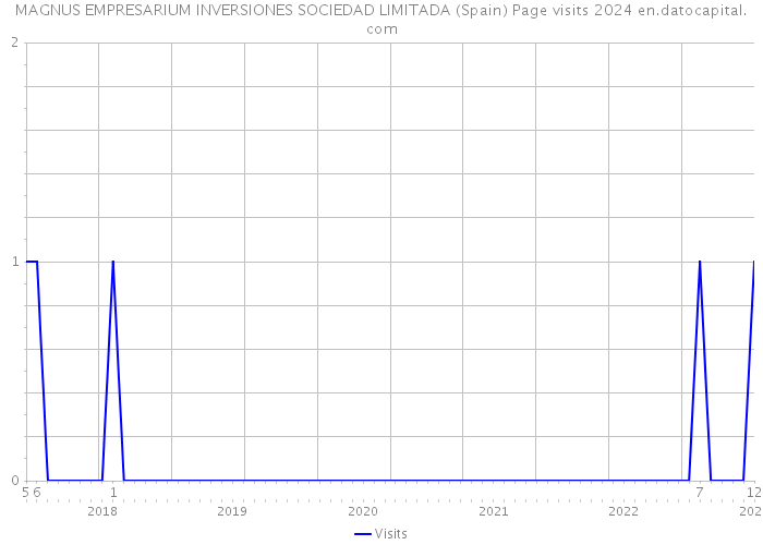 MAGNUS EMPRESARIUM INVERSIONES SOCIEDAD LIMITADA (Spain) Page visits 2024 