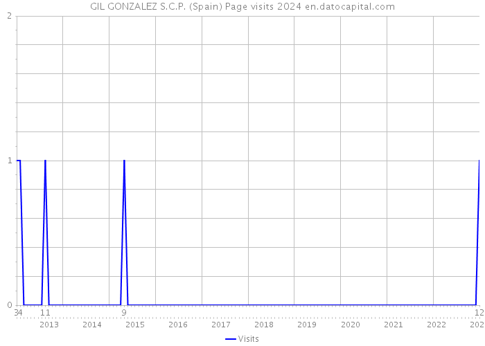 GIL GONZALEZ S.C.P. (Spain) Page visits 2024 