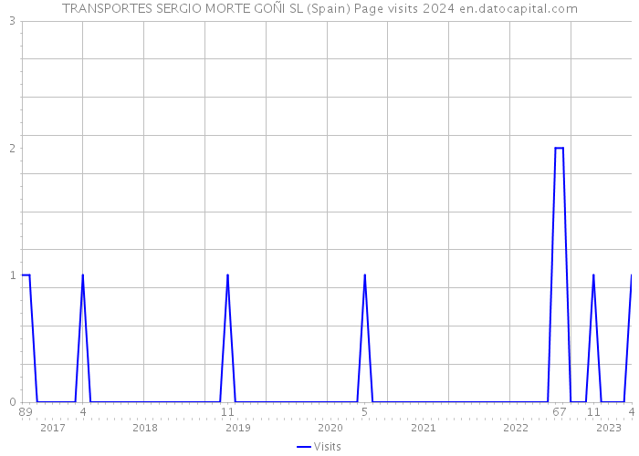 TRANSPORTES SERGIO MORTE GOÑI SL (Spain) Page visits 2024 