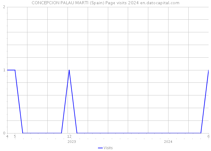 CONCEPCION PALAU MARTI (Spain) Page visits 2024 