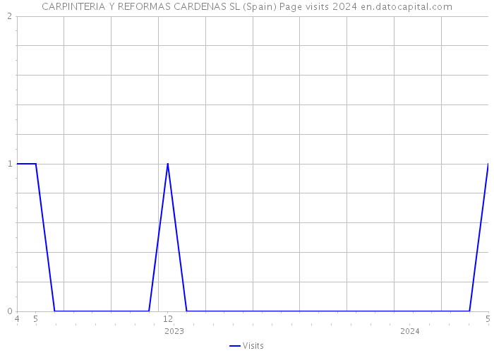 CARPINTERIA Y REFORMAS CARDENAS SL (Spain) Page visits 2024 