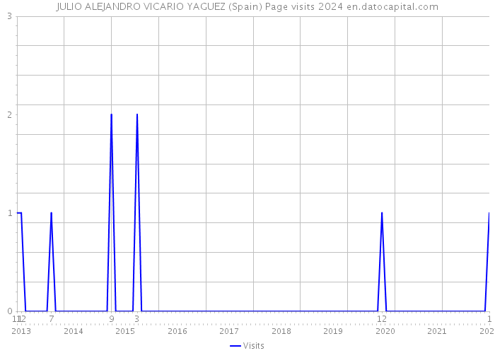 JULIO ALEJANDRO VICARIO YAGUEZ (Spain) Page visits 2024 