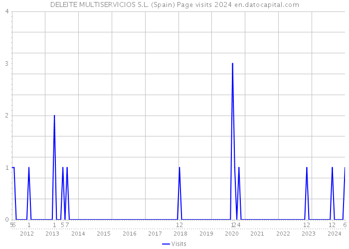 DELEITE MULTISERVICIOS S.L. (Spain) Page visits 2024 