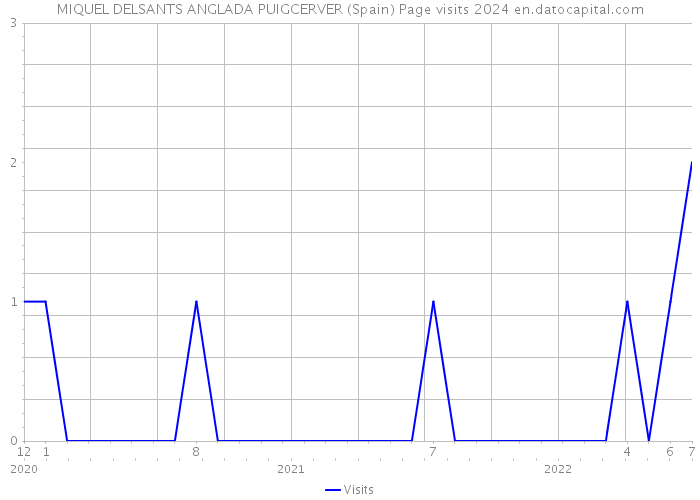 MIQUEL DELSANTS ANGLADA PUIGCERVER (Spain) Page visits 2024 