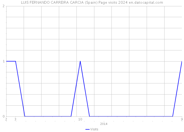 LUIS FERNANDO CARREIRA GARCIA (Spain) Page visits 2024 