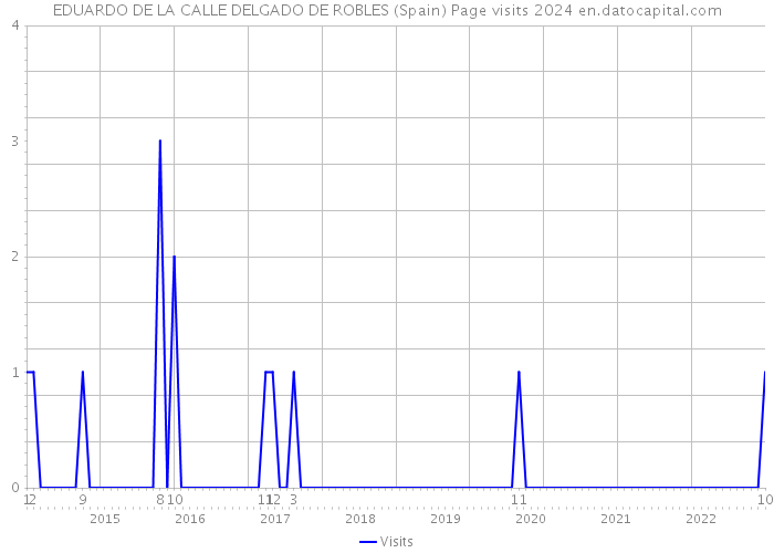 EDUARDO DE LA CALLE DELGADO DE ROBLES (Spain) Page visits 2024 