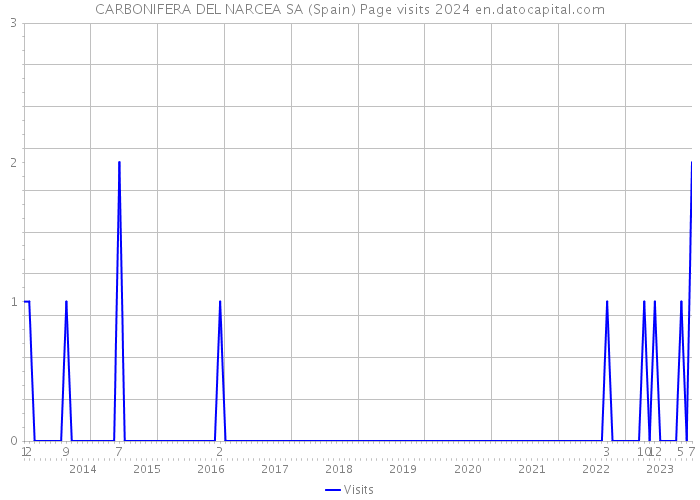 CARBONIFERA DEL NARCEA SA (Spain) Page visits 2024 