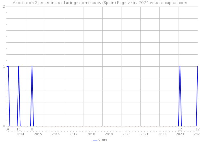 Asociacion Salmantina de Laringectomizados (Spain) Page visits 2024 
