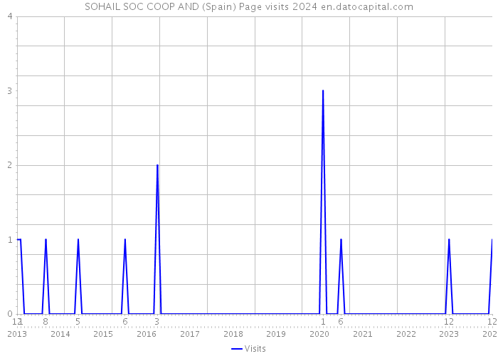 SOHAIL SOC COOP AND (Spain) Page visits 2024 