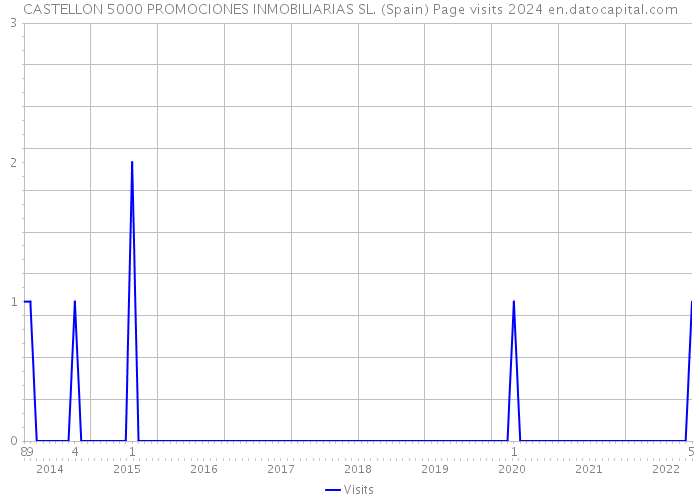 CASTELLON 5000 PROMOCIONES INMOBILIARIAS SL. (Spain) Page visits 2024 