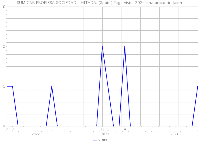 SUMICAR PROPIBSA SOCIEDAD LIMITADA. (Spain) Page visits 2024 