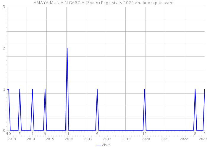 AMAYA MUNIAIN GARCIA (Spain) Page visits 2024 