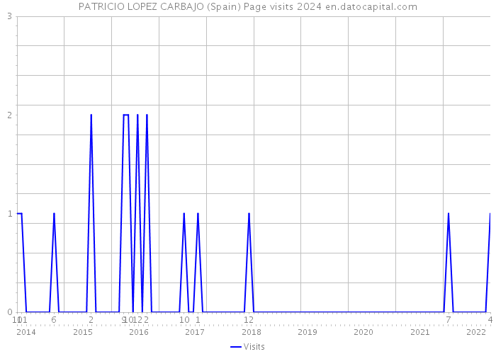PATRICIO LOPEZ CARBAJO (Spain) Page visits 2024 