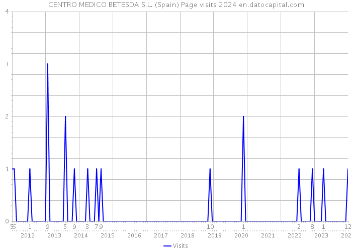 CENTRO MEDICO BETESDA S.L. (Spain) Page visits 2024 