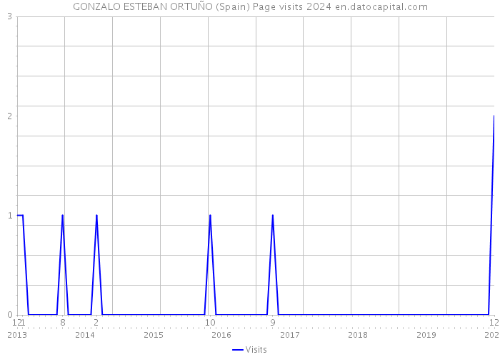 GONZALO ESTEBAN ORTUÑO (Spain) Page visits 2024 