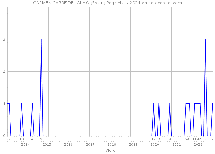 CARMEN GARRE DEL OLMO (Spain) Page visits 2024 