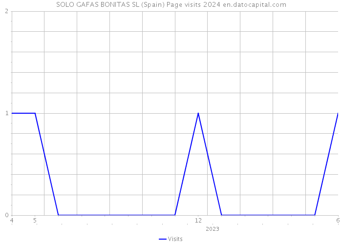 SOLO GAFAS BONITAS SL (Spain) Page visits 2024 
