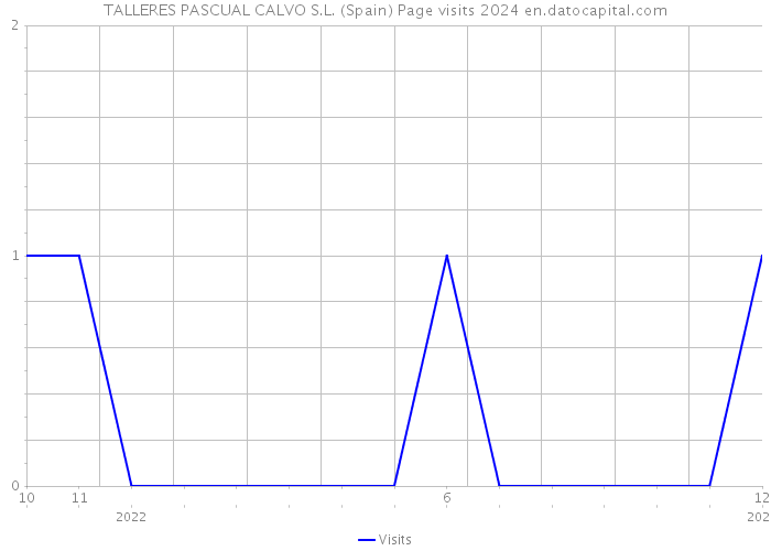 TALLERES PASCUAL CALVO S.L. (Spain) Page visits 2024 