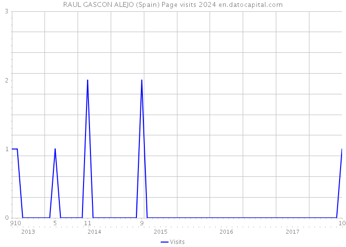 RAUL GASCON ALEJO (Spain) Page visits 2024 