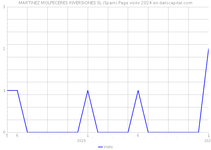 MARTINEZ MOLPECERES INVERSIONES SL (Spain) Page visits 2024 