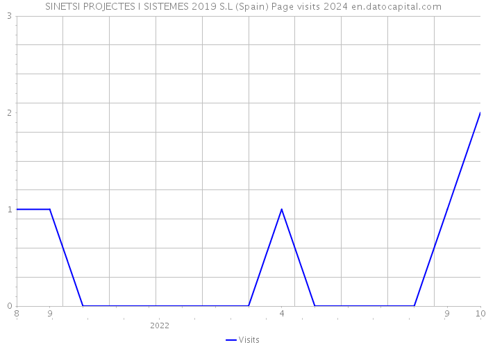 SINETSI PROJECTES I SISTEMES 2019 S.L (Spain) Page visits 2024 