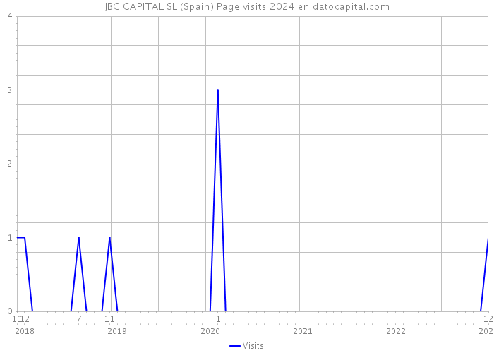 JBG CAPITAL SL (Spain) Page visits 2024 