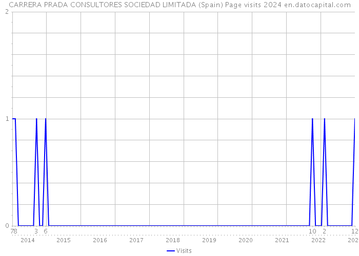 CARRERA PRADA CONSULTORES SOCIEDAD LIMITADA (Spain) Page visits 2024 