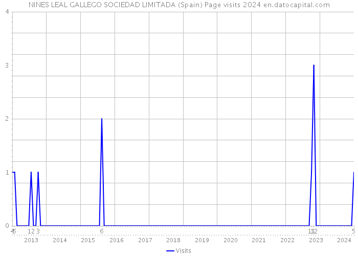 NINES LEAL GALLEGO SOCIEDAD LIMITADA (Spain) Page visits 2024 