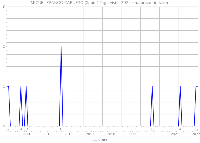 MIGUEL FRANCO CARNERO (Spain) Page visits 2024 