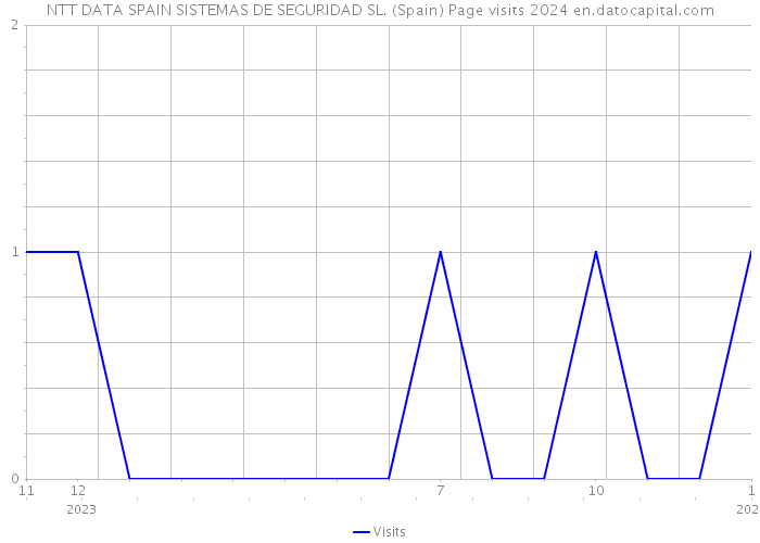 NTT DATA SPAIN SISTEMAS DE SEGURIDAD SL. (Spain) Page visits 2024 