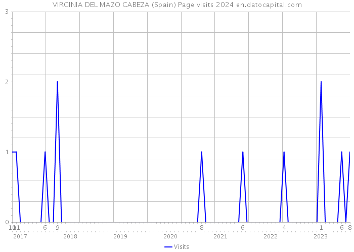 VIRGINIA DEL MAZO CABEZA (Spain) Page visits 2024 