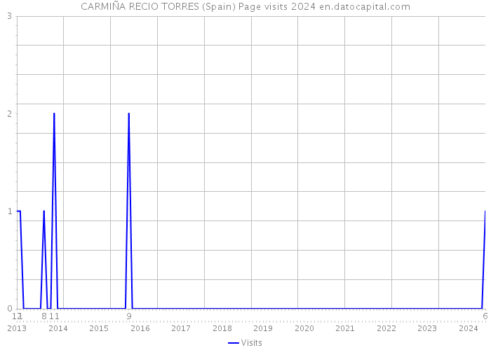CARMIÑA RECIO TORRES (Spain) Page visits 2024 