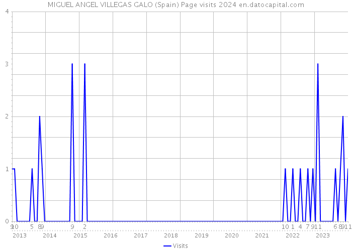 MIGUEL ANGEL VILLEGAS GALO (Spain) Page visits 2024 